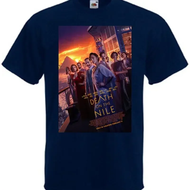 Death on the Nile T shirt navy movie poster all sizes S 5XL