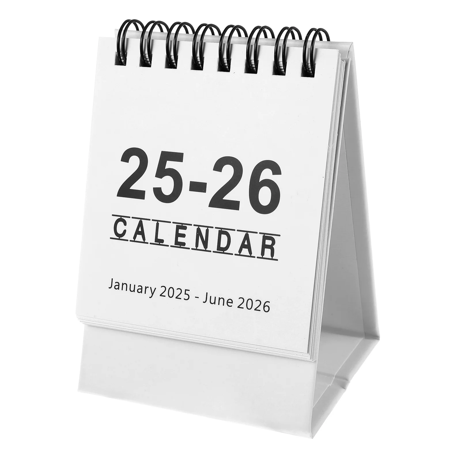 2025 2026 mini calendário de mesa mensal planejador diário em pé flip calendários de papel decoração de mesa de escritório bonito mini calendário para