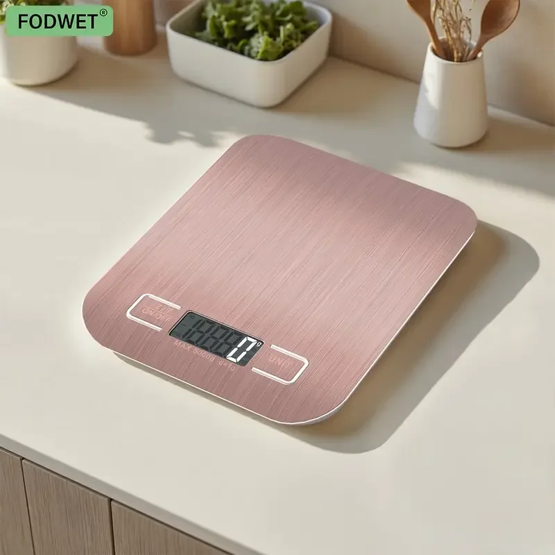 10 كجم/1 جرام 5 كجم/1 جرام مقياس المطبخ الوردي سعة كبيرة مقياس الطعام شاشات كريستال بلورية ميزان الوزن الرقمي للخبز والطهي المواد الفولاذية تحتاج 2 قطعة بطاريات Aaa ، غير متضمنة #1