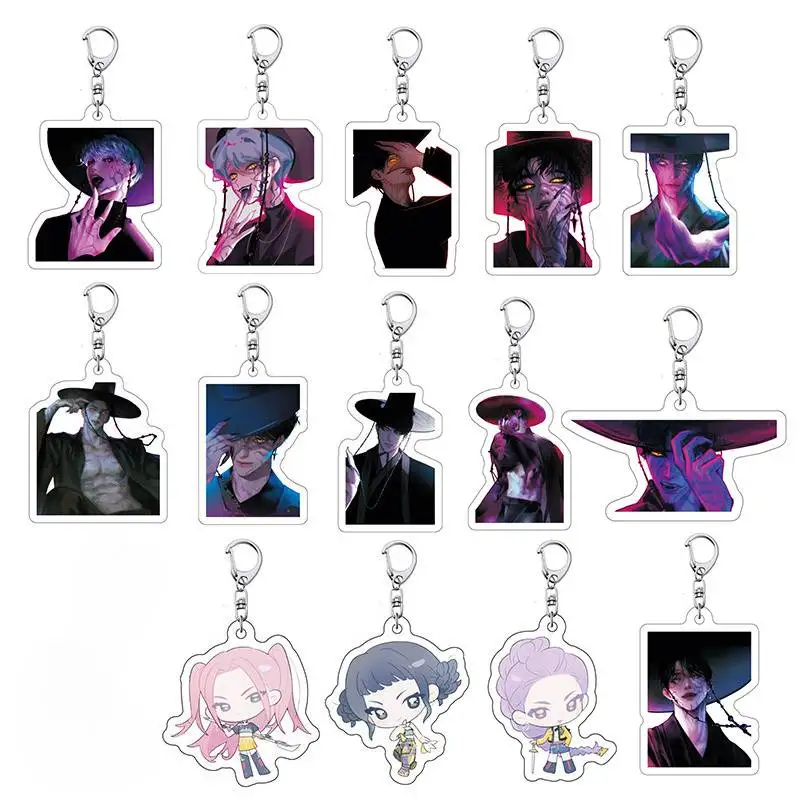 @@@K البوب شيطان هنتر سلاسل المفاتيح Kpop DDemon هنتر حفلة عيد ميلاد الحسنات هدية القلب القلائد أساور Huntrix سلاسل المفاتيح #5