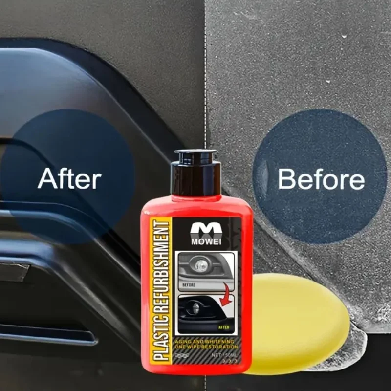 Car interior refurbishment cream, gloss black and red plastic parts polish, dashboard, tire gloss, car interior updates