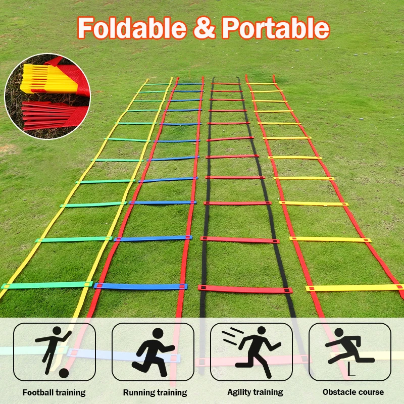 Rope ladder agile ladder football training pace football speed training ladder equipment sports fitness running warm-uptraining