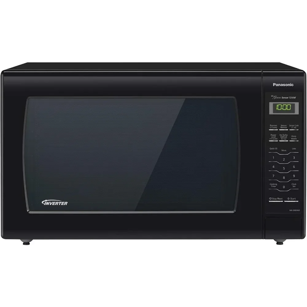 Microwave Oven Black Countertop with Inverter Technology and Genius Sensor, 2.2 Cubic Foot, 1250W