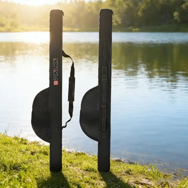 

105/118/128cm Waterproof Soft Carrying Case For Fishing Rod With Adjustable Shoulder Strap And Ergonomics Design K1YF