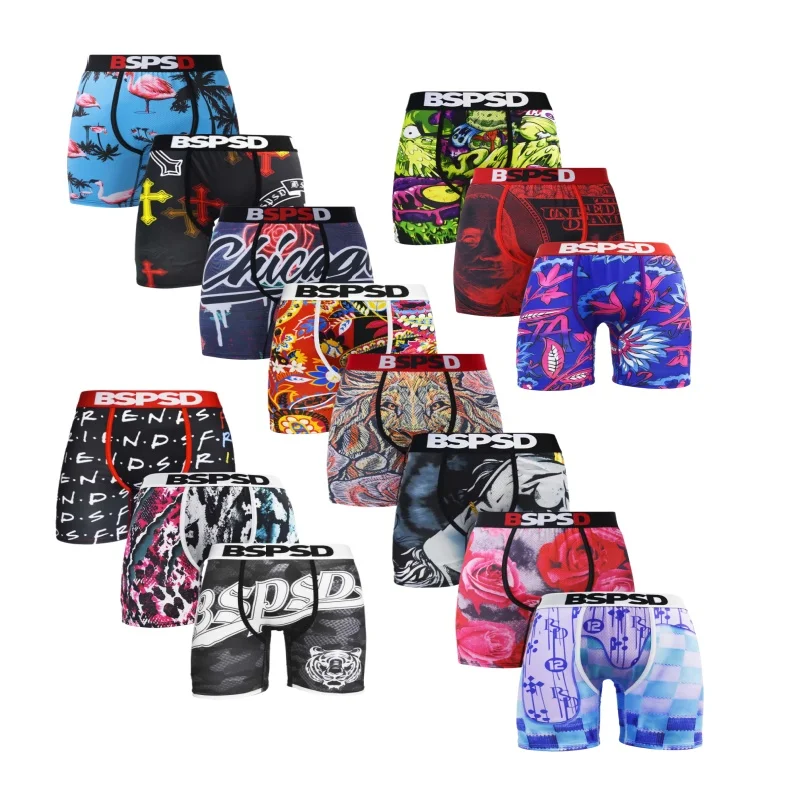 Sexy Men Underwear Boxers 1Pcs Breathable Man Swimming Underpants Plus Size S-XXL Mens Panties Men's Boxers Briefs Trunks