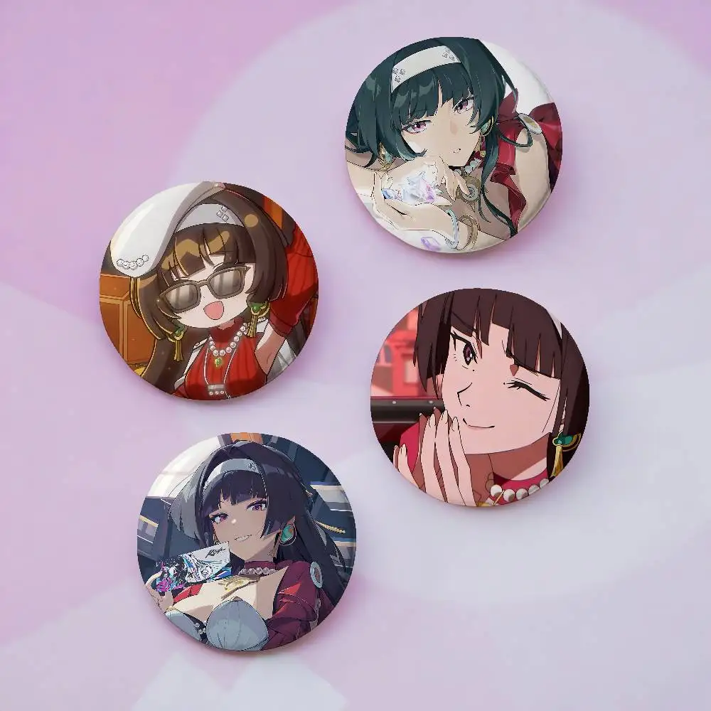 Cartoon Astra Yao Brooches Stylish Ornament Pins Exquisite Round Badge Bag Accessories Jewelry Gifts