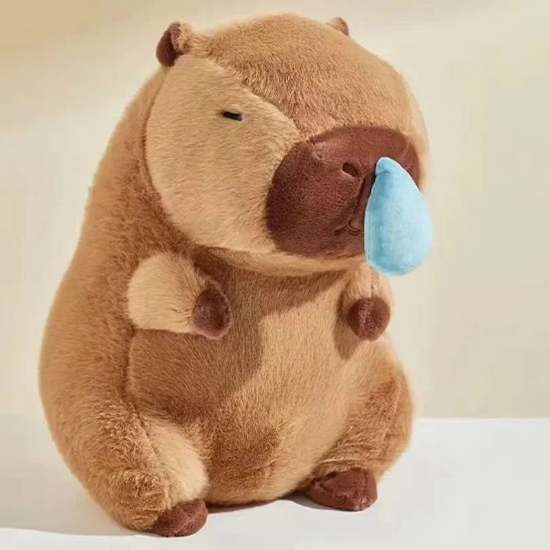 Peluche de simulation Capybara pour filles, jouet moelleux Anime, animaux en peluche de beurre doux, cadeaux de Noël et de Thanksgiving, mignon