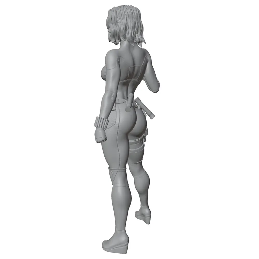 Figura resina pelo corto sin pintar para juegos de rol y coleccionismo - imagen 4