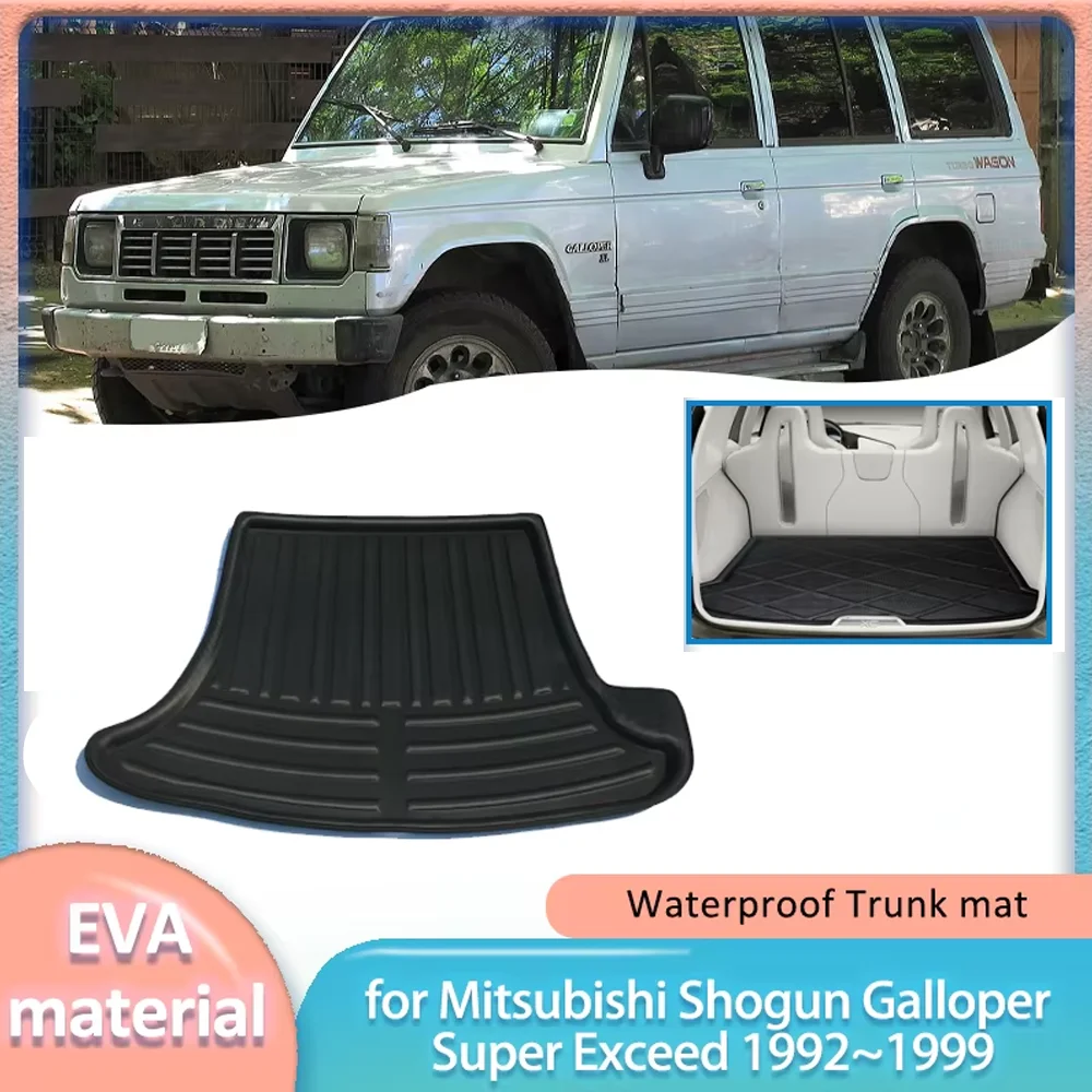 

for Mitsubishi Shogun Galloper Super Exceed 1992~1999 Trunk Mat Boot Liner Cargo Floor Carpet Waterproof Cover Pad Accessories