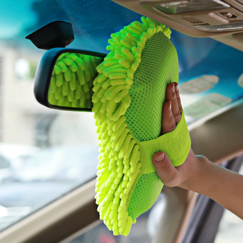 1PC Microfiber Car Washer Sponge Cleaning Car Care Detailing Brushes Washing Towel Auto Gloves Styling Car Wash Accessories