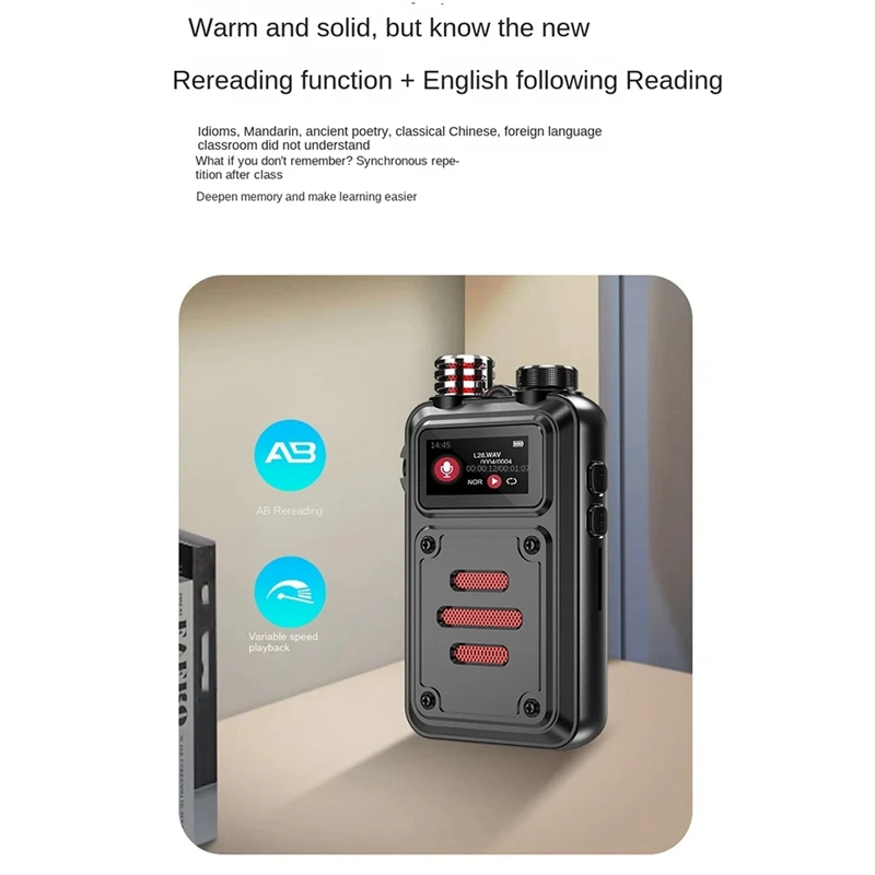 【Superdeals】F33 32GB Professional Mini Digital Voice Recorder Smart Sound Activated Ditach Espia DSP Noise Reduce 3072Kbps MP3