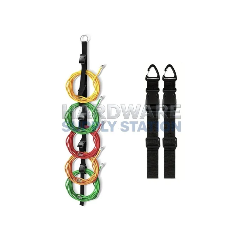 

10 Rolls Dual-size Hose Bundling Strap Reusable Easy To Disassemble Triangle Buckle Non-slip Fixing Cable Tying Strap