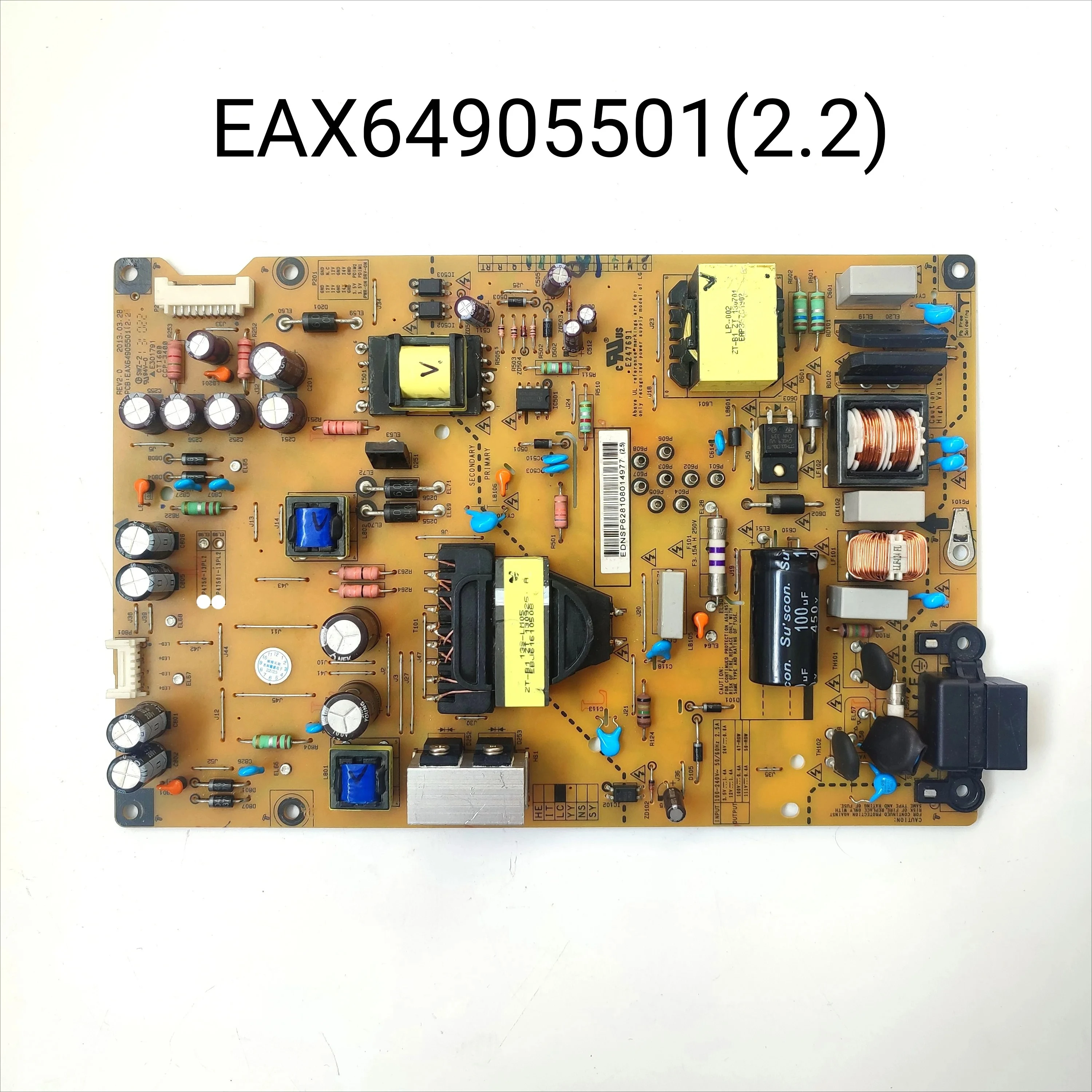 

Genuine Original EAY62810801 EAX64905501(2.2) GP4750-13PL2 REV 2.0 Power Supply/LED Board