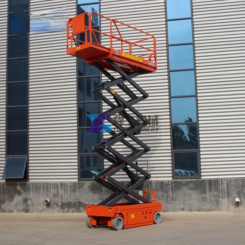 6-14m Electric Scissor Lift Man Lifter China Aerial Work Platform/plataforma Elevadora Scissor Lift Manufacturer