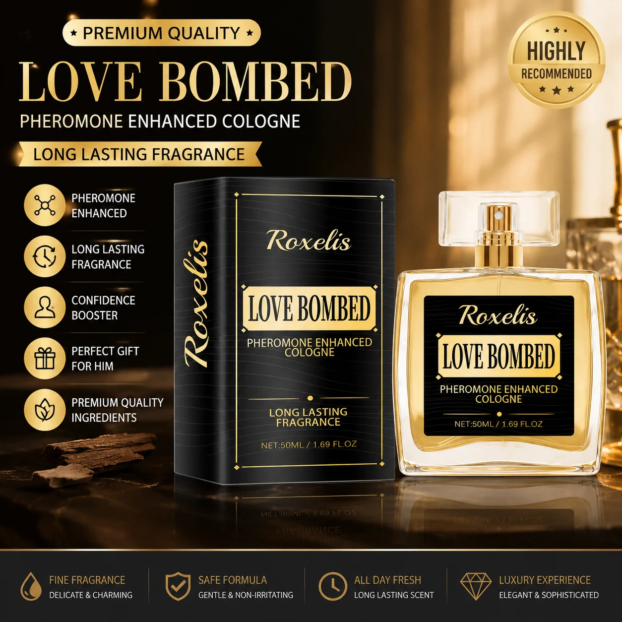 

Romantic Attraction Cologne 50ml Warm Masculine Fragrance Fast Local Delivery From Overseas Warehouse