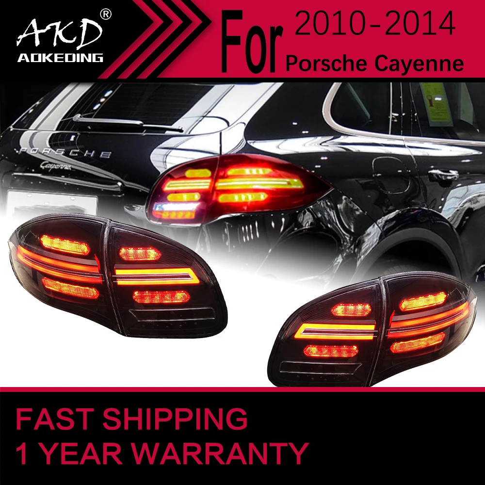 Car Lights for Porsche Cayenne LED Tail Light 2011-2014 Rear Stop Lamp Brake Signal DRL Reverse Automotive Accessories 5.0 1 Re