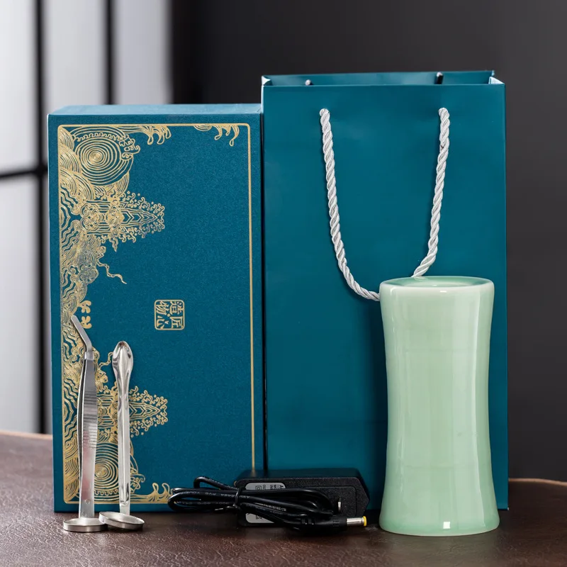 Car aromatherapy charging battery life incense burner incense powder incense pills essential oil burner electric incense burner