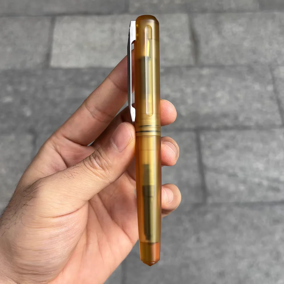 PEI Ultem Fountain Pen Nib - Dual Tone F Fine Point Nib Unit with Feed and Ink Converter