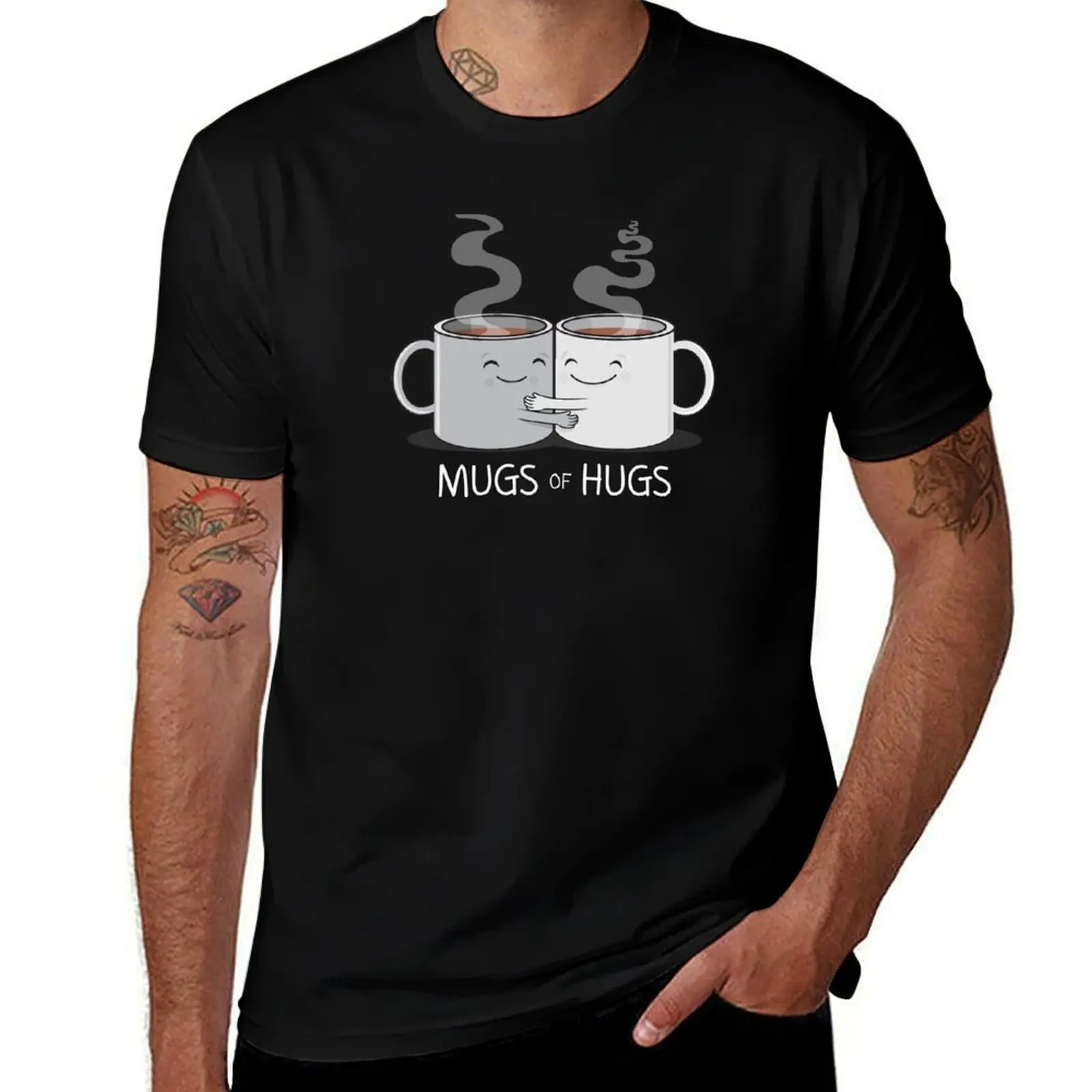 

Mugs of Hugs T-Shirt essential t shirt t shirts for man pack white T-Shirt
