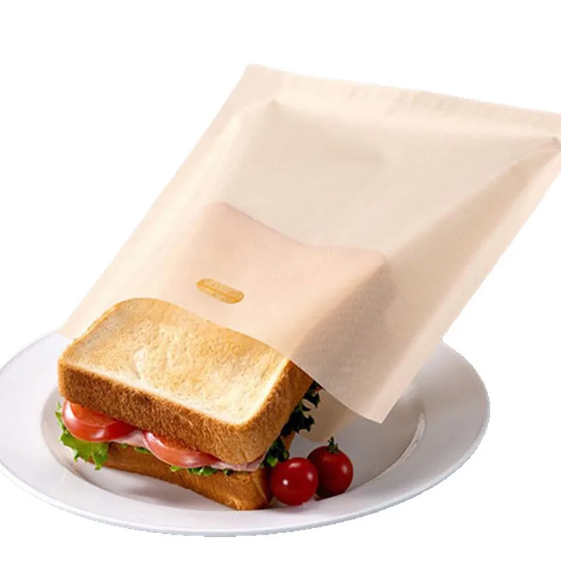 2Pcs Reusable Non-stick Baked Toast Bread Oven Bags Tools Toaster Bags For Grilled Cheese Sandwiches