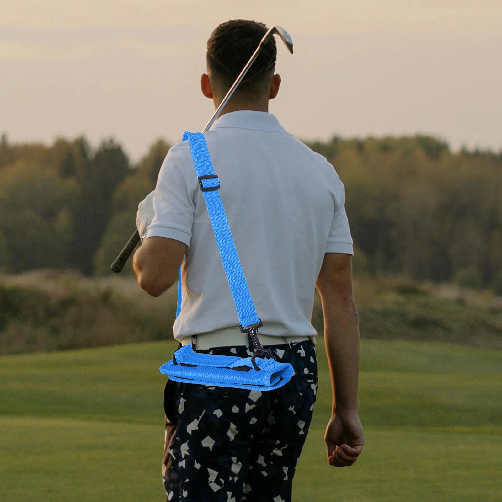 

Portable Golf Clubs Carry Bag Waterproof Lightweight Adjustable Strap for Men Practice Range Training Carrier