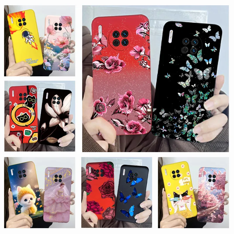Чехол для телефона Huawei Mate 30 Pro LIO-L29 L09, дизайн Flower Girl, мягкий силиконовый корпус из ТПУ для Huawei Mate 30 TAS-L29, задняя крышка