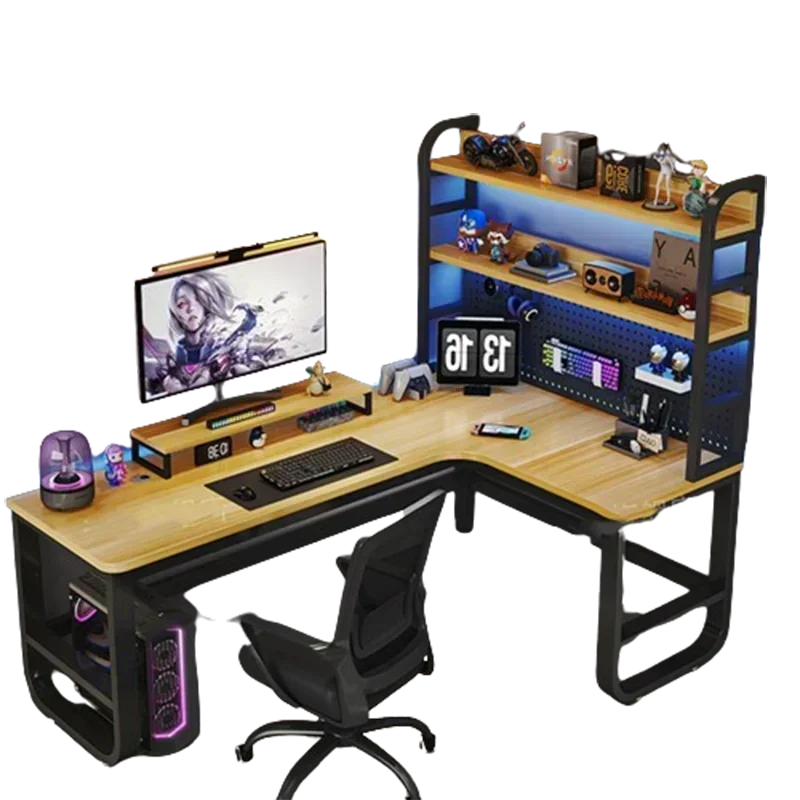 Gamer Desk Corner Portable Folding Table Bed Workstation Home Office Camping Tables Laptop Bureau Gaming L Setup Values Pc