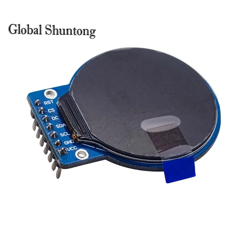 Round Screen Display Adaptador PCB Board, IPS, 1.28 Polegada, 8PIN, SPI, TFT, módulo LCD, placa de cor, GC9A01 Drive, IC 240(RGB)* 240, sem painel de toque