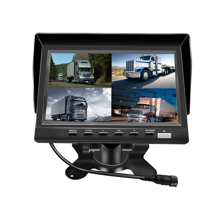 SeemeTech 7-inch 1280x800 IPS LCD Portable Car Monitor GPS Stereo RGB USB/SD Card TV 4 Cameras H.264 Shock Resistant Truck 256GB