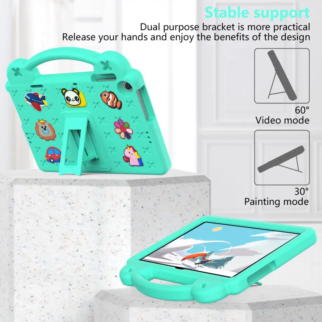 EVA Stand Case For Huawei MatePad SE 10.4 10.1 M5 Lite M6 8.4 T10 T10S Pro 10.8 Shockproof Kids DIY Cover For Honor Pad X8 Lite