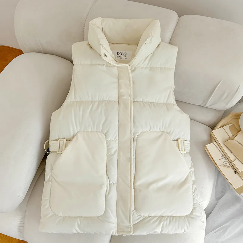 سترة Dons katoenen mouwloos jas ، سترة الخريف الشتوية الخسارة الكورية النسائية dames katoenen سترة مزاجية للسيدات سترة jas #6