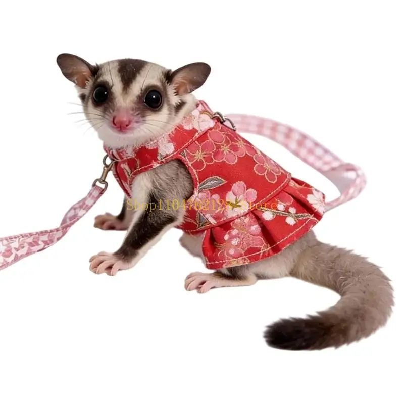 Hamster Outing Outdoor Dress Outfit for Small Animals, Included Line Set for Short Walks, Social Use and Photo Time best sale