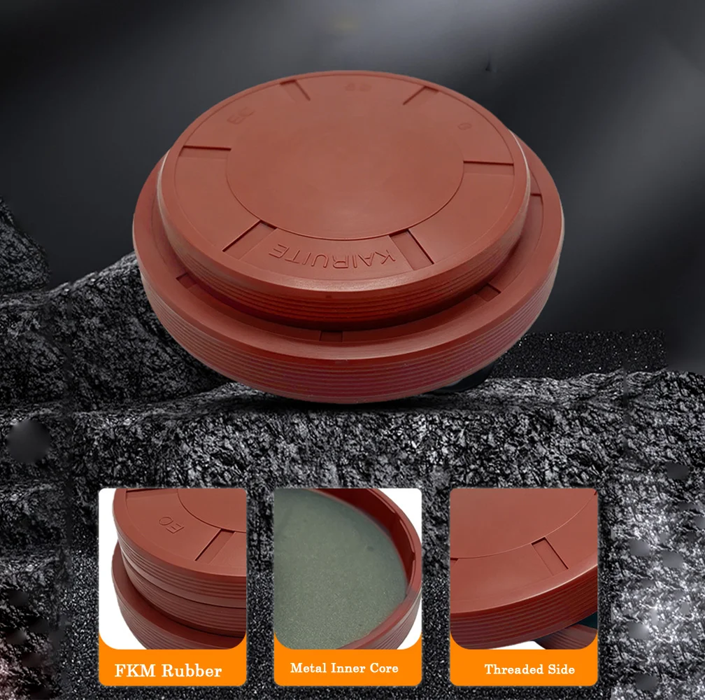 FKM  EC/VK Type Oil Seal Fluorine Rubber End Cap Cover Plug Seal Reducer Shaft Retarder Oil Cap OD 11/20/22/24/25/26/27-190mm