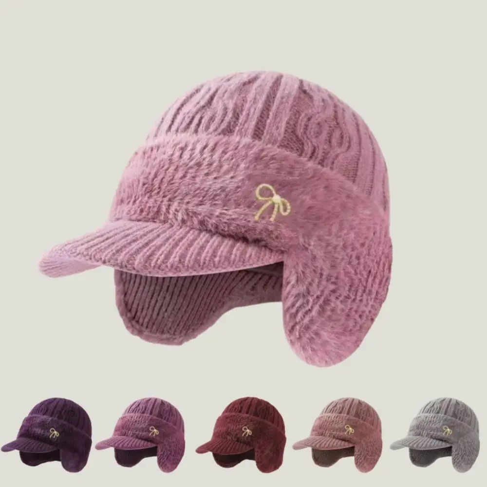 moda-mae-de-meia-idade-chapeu-a-prova-de-vento-engrossado-malha-pico-chapeu-manter-quente-bowknot-orelha-protecao-bone-para-mulher