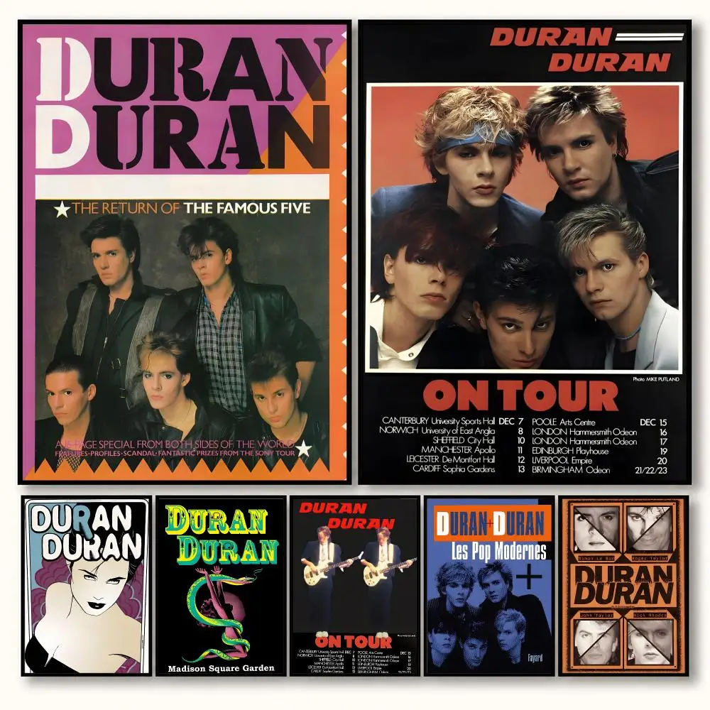 Duran Duran Classic 80s New Wave Synth Pop Band Album Poster Decorative art prints for the home, holiday gifts, unframed