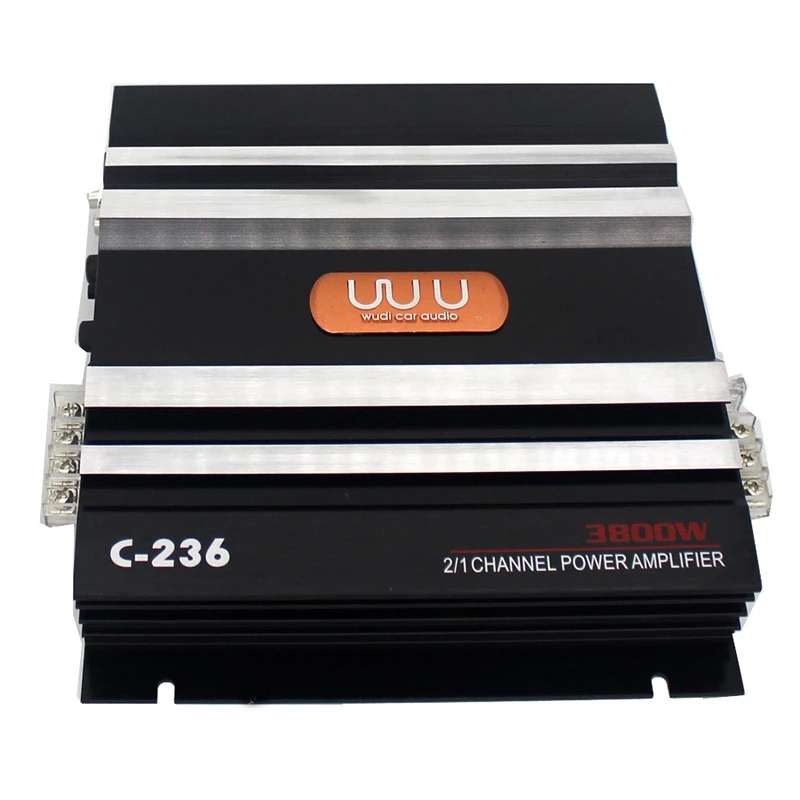 12V Car amplifier 2-way C-236 high-power 300W car amplifier bass Maximum power 3000W