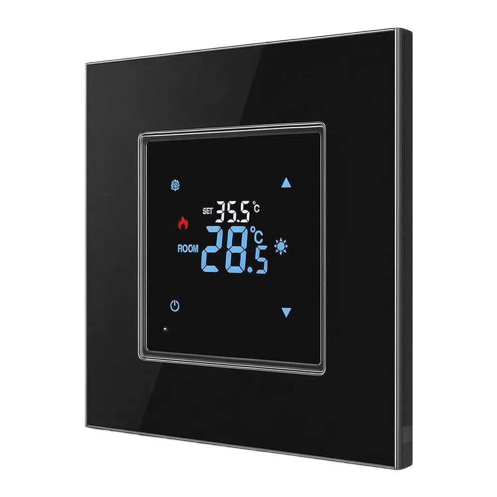 Programmable WiFi Thermostat Designed for Electric Radiant Floor Heating with Dual Temperature Monitoring Capability