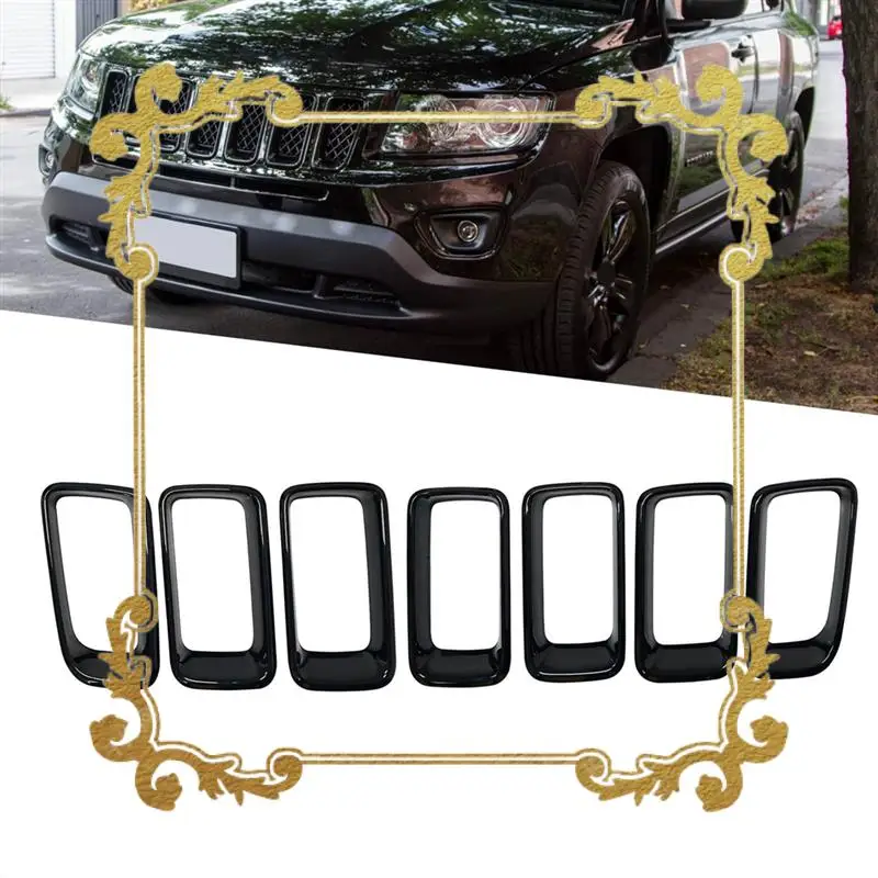 

Automobile 7 Pcs Front Grille Inserts 68109865AA For Jeep Compass 2011-2016 Jeep Parts