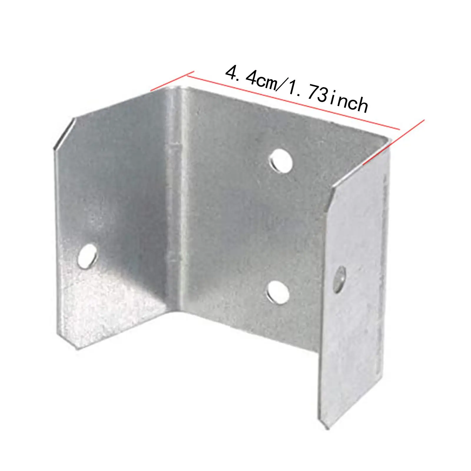 10Pcs Fence Brackets Hardware Clips for Metal Posts Deck Railing Balcony