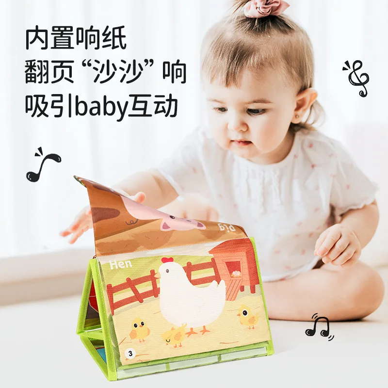 

Montessori Baby Sensory Book 0 12 Months Kids Educational Toys Activity Soft Cloth Book for Babies Girl 1 Year Old Toddler Gifts