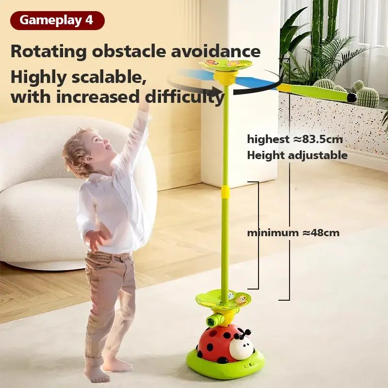 Zabawka sportowa dla dzieci 5/3/2 w 1: skakanka, rzutki, gra w rzucanie, podbijanie, łucznik, skakanie, trening sensoryczny wewnątrz i na zewnątrz