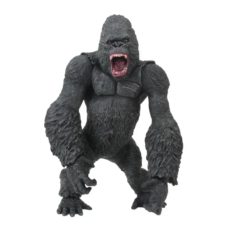 [Funny] Big size 35CM Movie Skull Island Orangutan Action Figure Toy Gorilla Collection Model Desk decorations kids gift toys