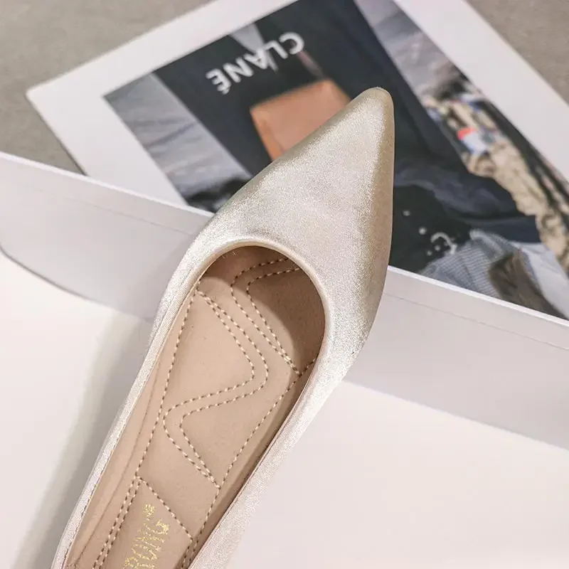 Shoes For Women Wedding Bride Shoe Woman Flats Sexy Pointed Toe Wholesale Elegant And Fashionable Novelties Offer Lastest A