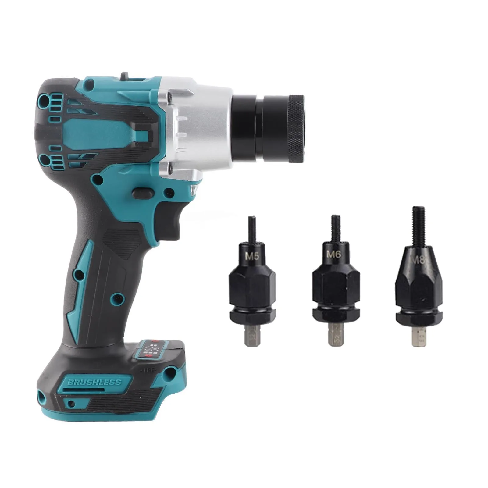 

Electric Riveter Anti Slip Handle Brushless Electric Rivet Nut Machine with LED Light Riveting Tool