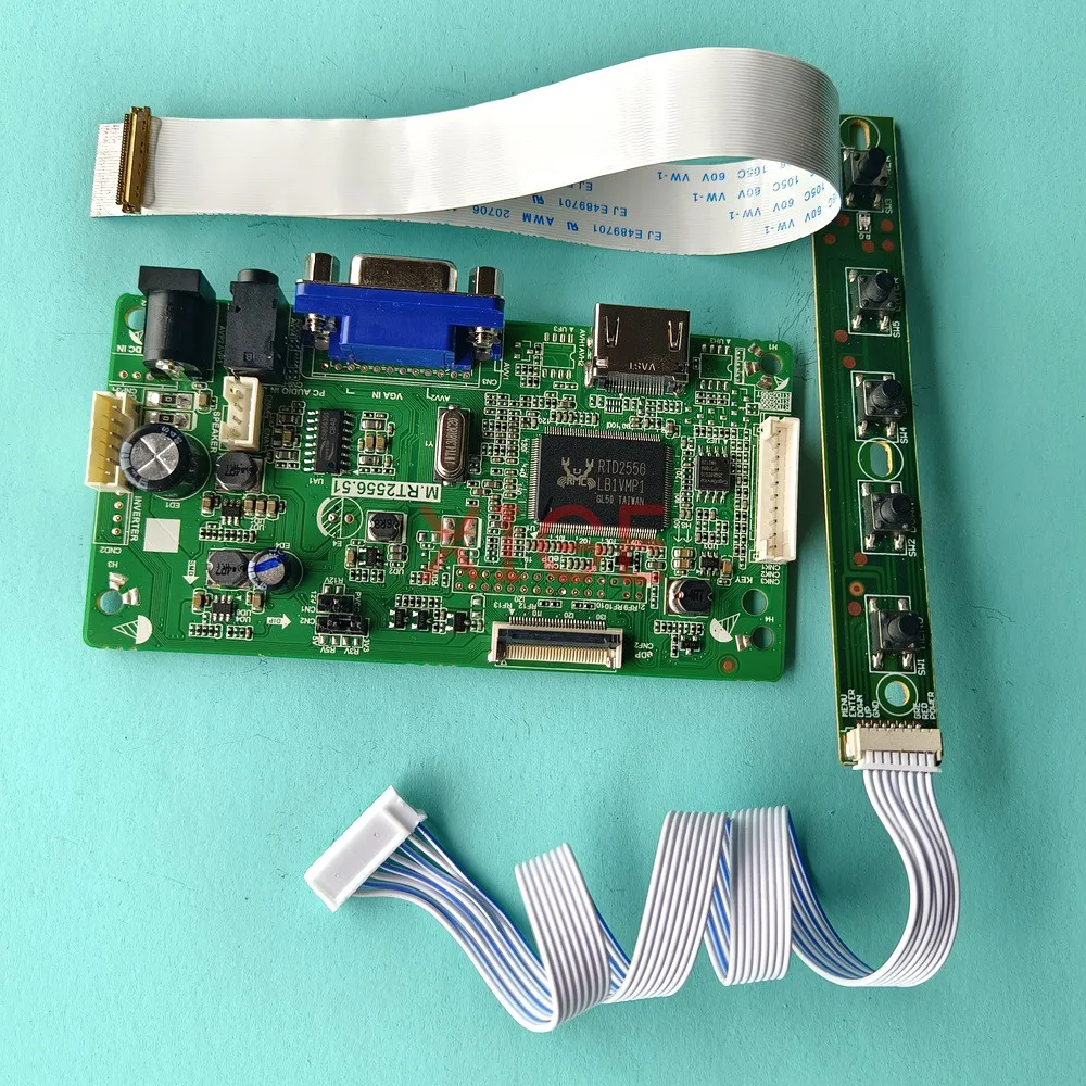

DIY комплект для N140BGE-E33/E43/E53/EA3/EB3 экран ноутбука VGA 1366x768 30-контактный EDP HDMI-совместимый 14 "ЖК-контроллер плата драйвера