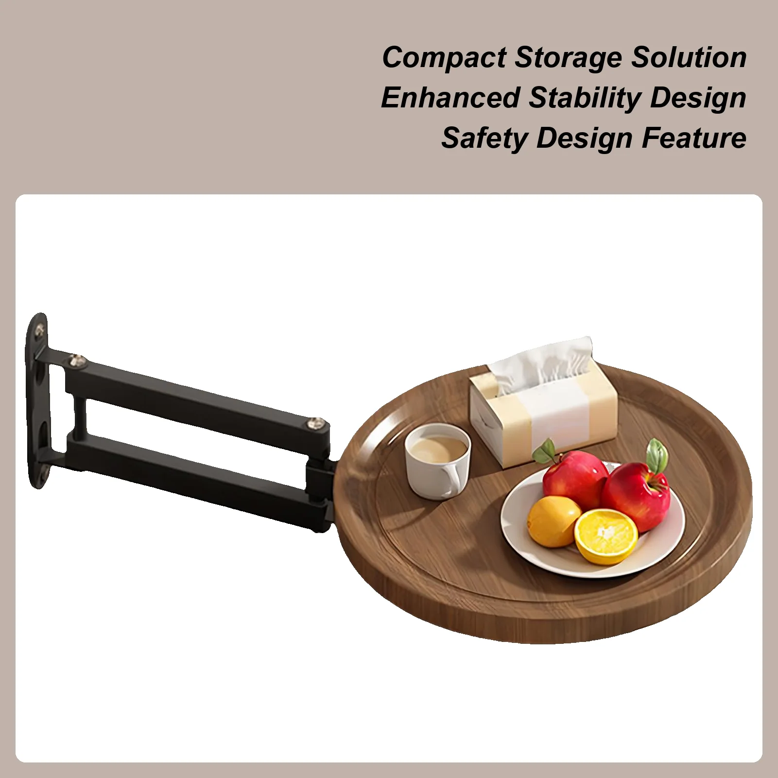 صينية حائط قابلة للطي، صينية سرير قابلة للسحب مثبتة على الحائط، طاولة مستديرة قابلة للطي لغرفة نوم الشقة، أصحاب المنازل، المستأجرين #1