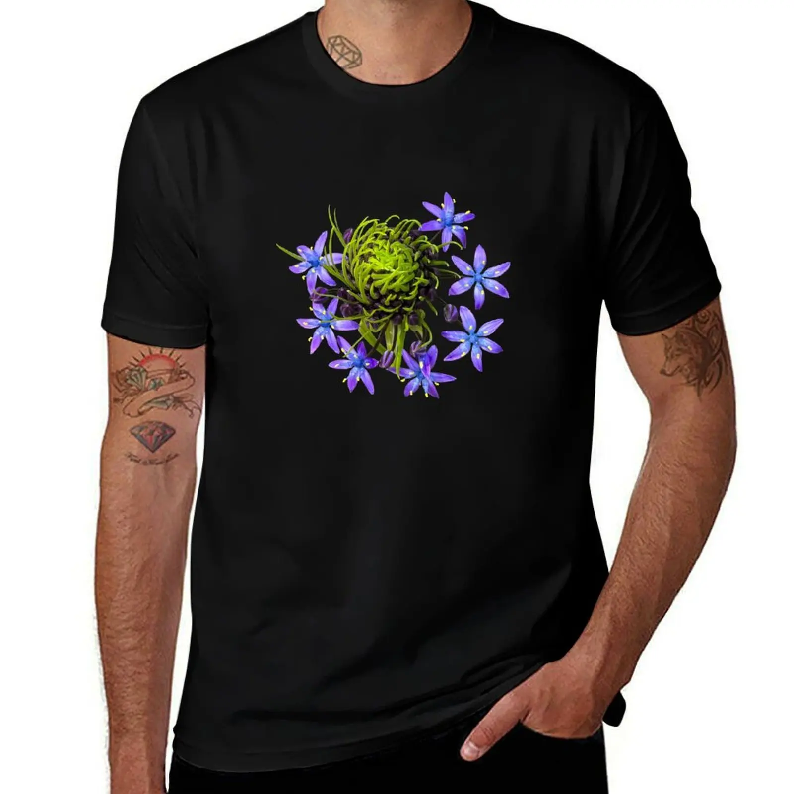 

Portuguese squill T-Shirt blue lock new edition plus size tops mens funny t shirts