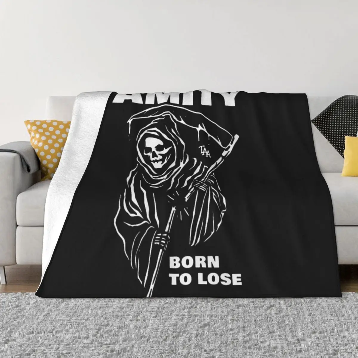 Born To Lose Before Die Throw Blanket Fluffy Soft Blankets Cute Blanket christmas gifts Shaggy Blanket