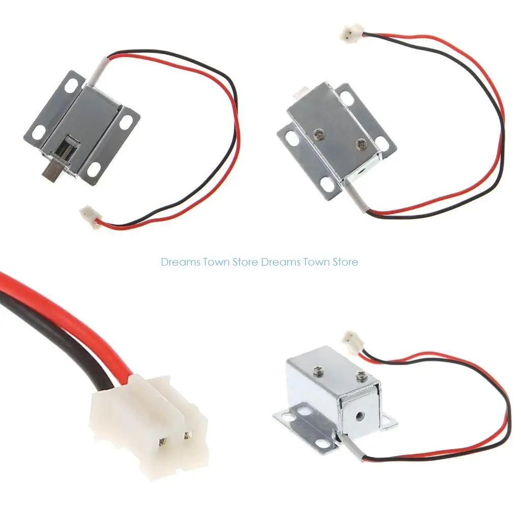 

HX6A 12V Electronic Door Lock Compact Solenoid for Valve Lock for Symmetrical Design Power on to Safety Functio