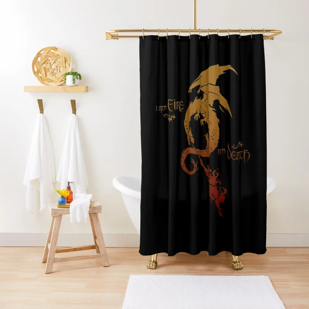 

Smaug The Dragon Shower Curtain Window Shower Set Bathroom Accessory Curtain